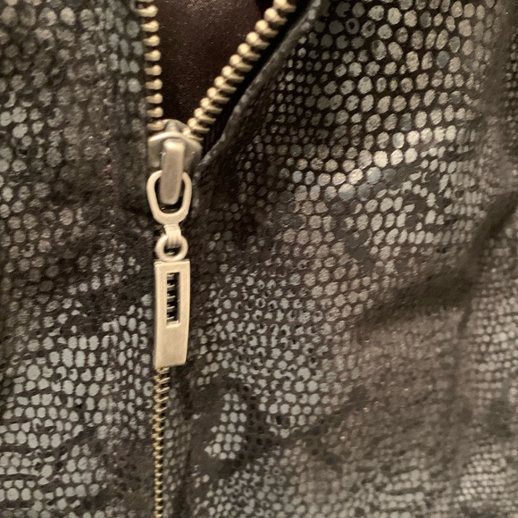 Vintage Iconic Preston of York Genuine Leather 90’s Snake Skin Print Jacket - Picture 9 of 11